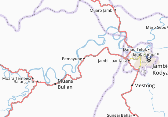 Kaart Plattegrond Pemayung