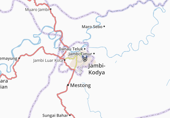 Kaart Plattegrond Jambi-Kodya