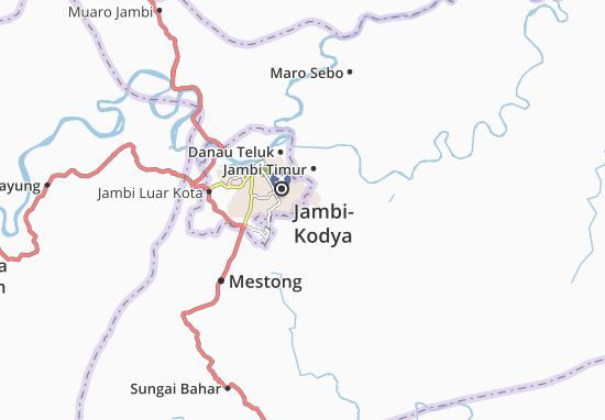 Karte Stadtplan Jambi Selatan