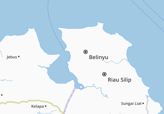 Karte Stadtplan Belinyu