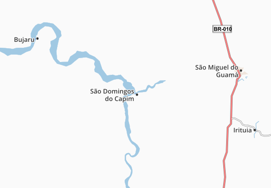 Karte Stadtplan São Domingos do Capim
