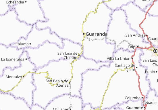 Kaart Plattegrond San José de Chimbo