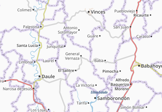 Karte Stadtplan General Vernaza