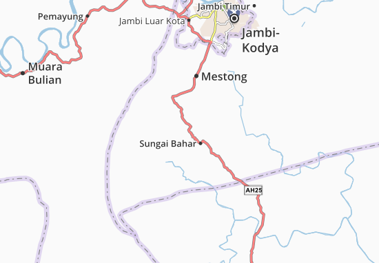 Kaart Plattegrond Sungai Bahar