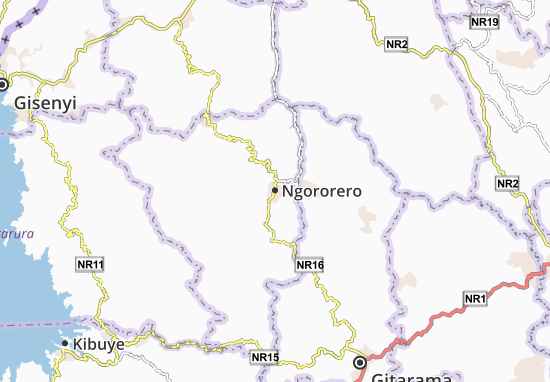 Kaart Plattegrond Ngororero