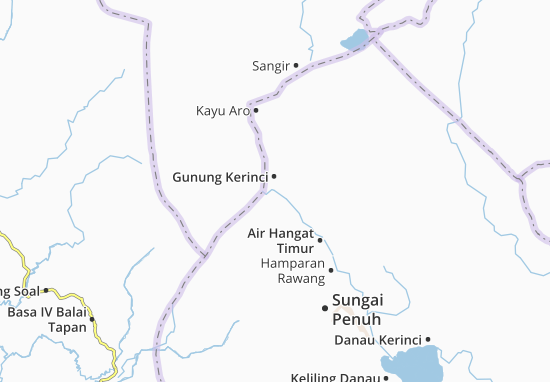 Karte Stadtplan Gunung Kerinci