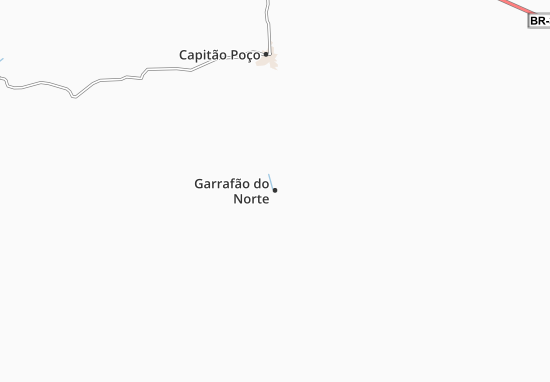 Kaart Plattegrond Garrafão do Norte