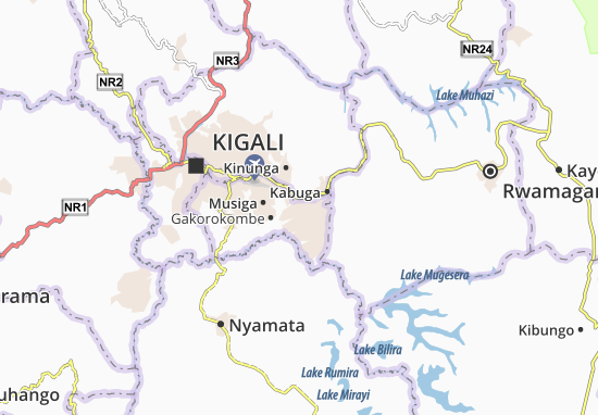 Kaart Plattegrond Nyakagunga