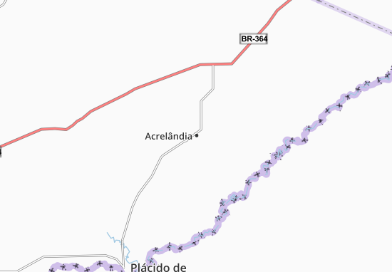 Kaart Plattegrond Acrelândia