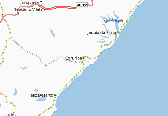 Coruripe Map