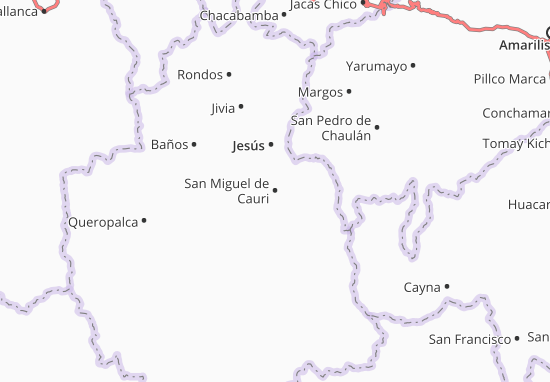 Karte Stadtplan San Miguel de Cauri