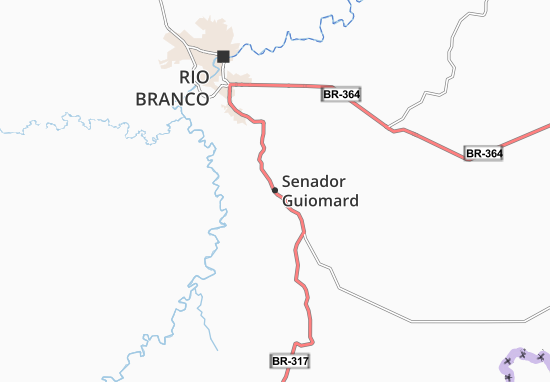 Senador Guiomard Map