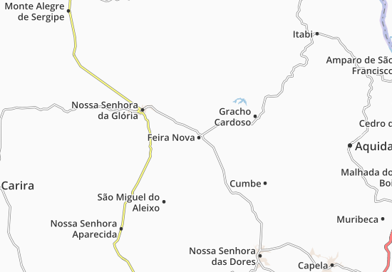 Karte Stadtplan Feira Nova