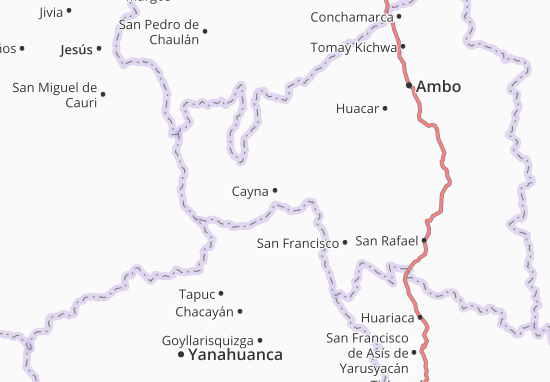 Mapa Cayna