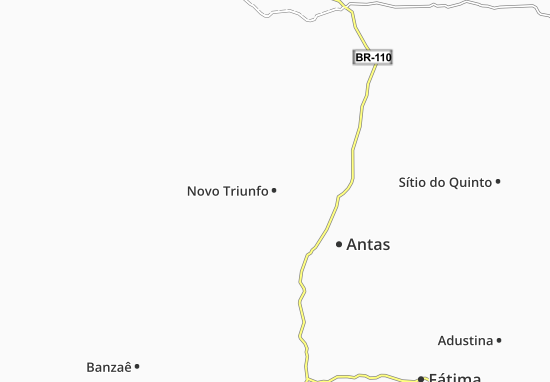 Kaart Plattegrond Novo Triunfo