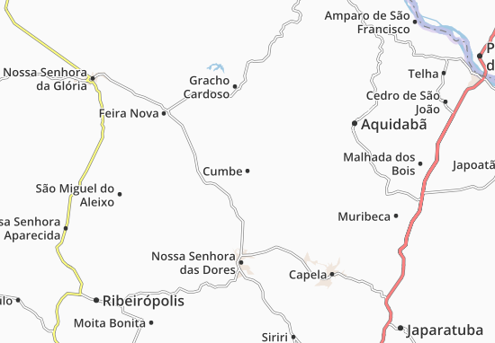 Karte Stadtplan Cumbe