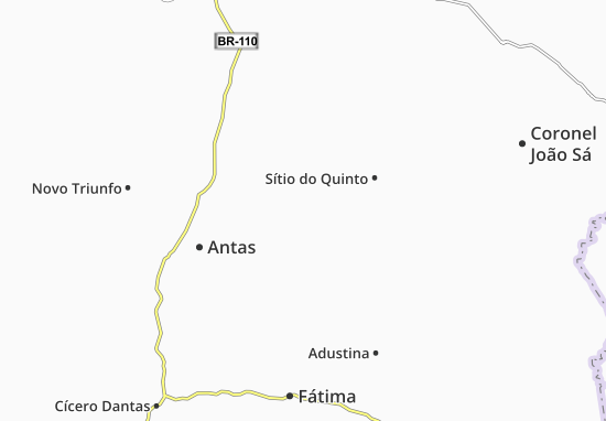 Kaart Plattegrond Sítio do Quinto