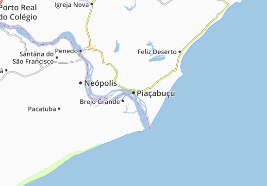 Piaçabuçu Map