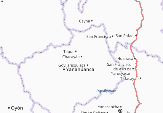 Mapa Chacayán