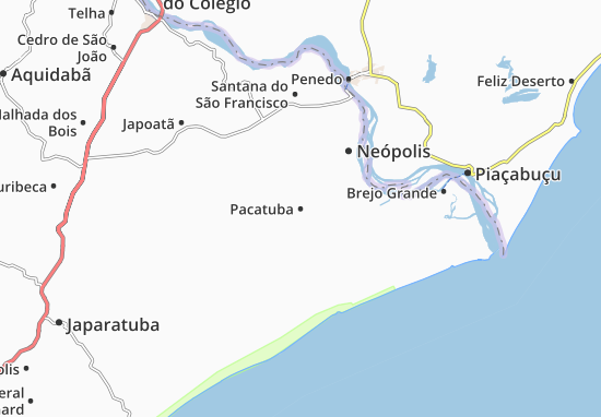 Karte Stadtplan Pacatuba