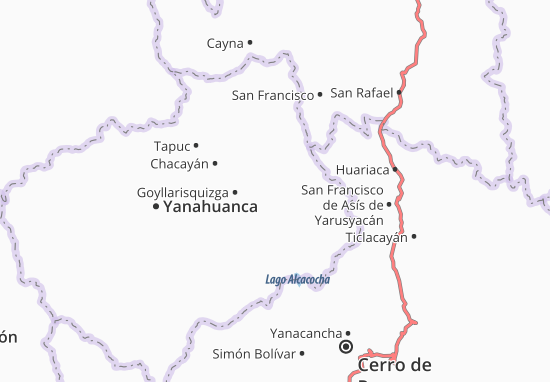 Kaart Plattegrond Santa Ana de Tusi