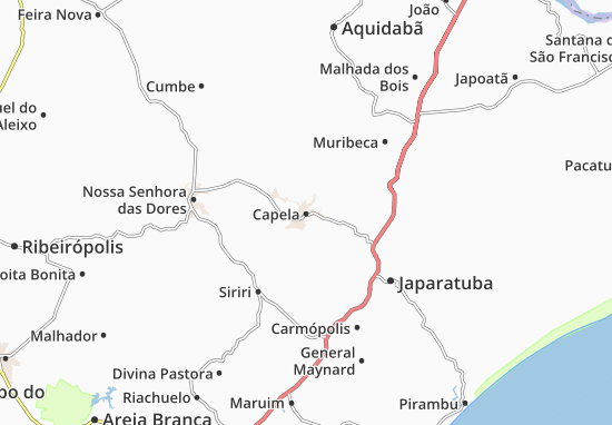 Karte Stadtplan Capela