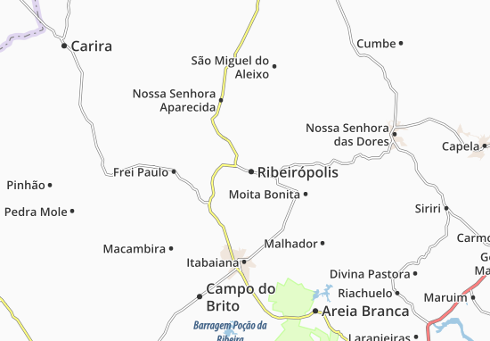 Mapa Ribeirópolis