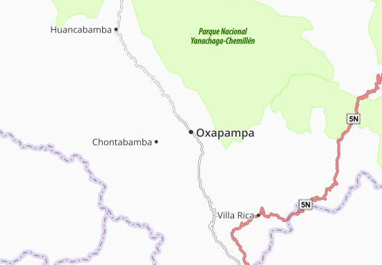 Karte Stadtplan Oxapampa