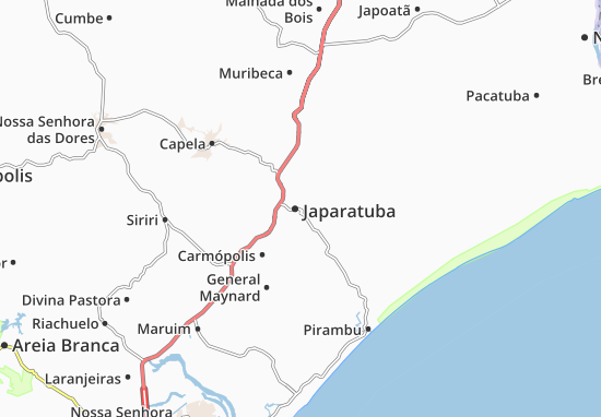 Karte Stadtplan Japaratuba