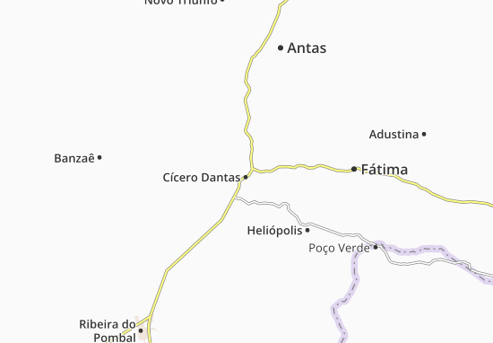 Karte Stadtplan Cícero Dantas