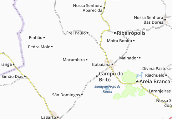 Karte Stadtplan Macambira