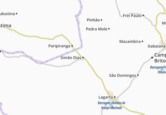 Simão Dias Map