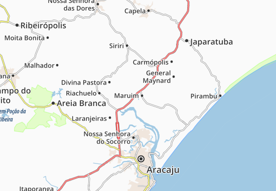 Karte Stadtplan Maruim