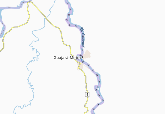 Karte Stadtplan Guajará-Mirim
