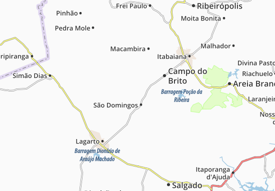 Karte Stadtplan São Domingos