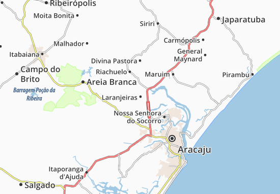 Karte Stadtplan Laranjeiras