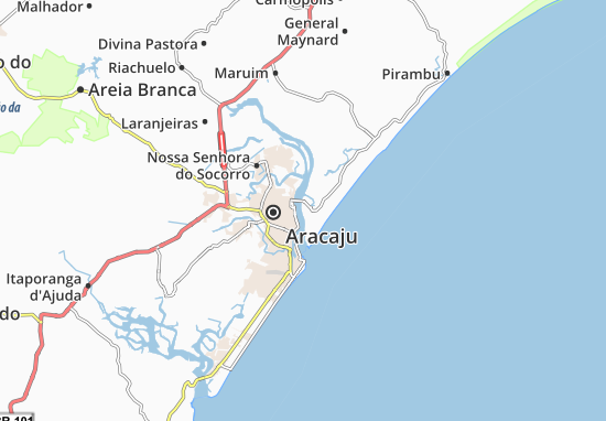 Barra dos Coqueiros Map