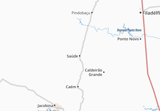 Kaart Plattegrond Saúde
