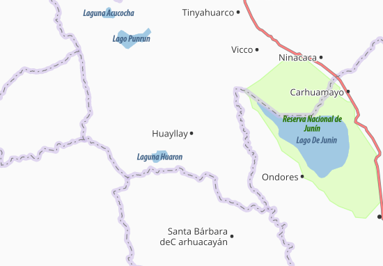 Karte Stadtplan Huayllay