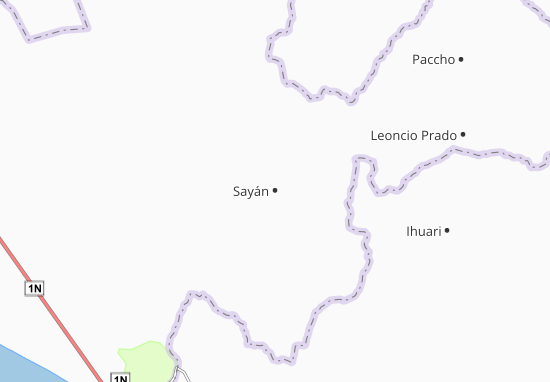 Karte Stadtplan Sayán