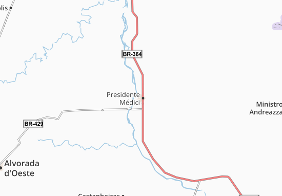 Presidente Médici Map