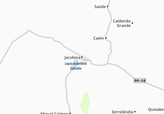 Kaart Plattegrond Jacobina