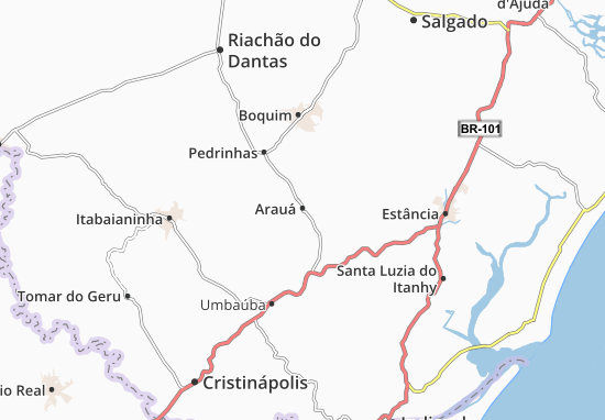 Kaart Plattegrond Arauá
