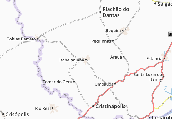 Karte Stadtplan Itabaianinha