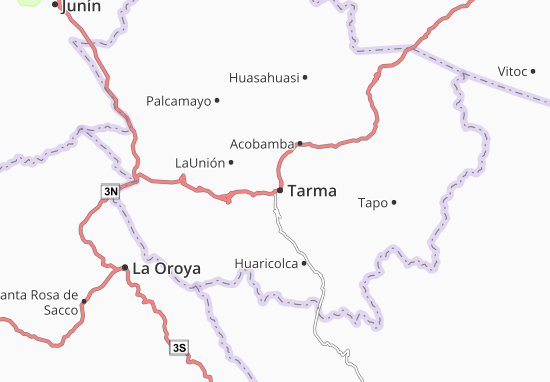Mapa Tarma