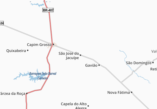 São José do Jacuípe Map