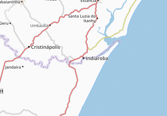 Kaart Plattegrond Indiaroba