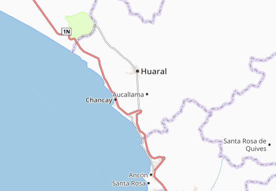 Karte Stadtplan Aucallama