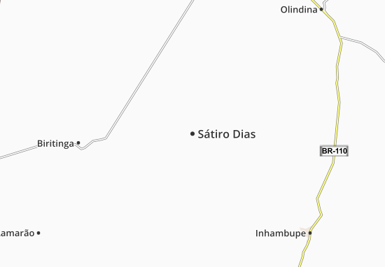 Sátiro Dias Map