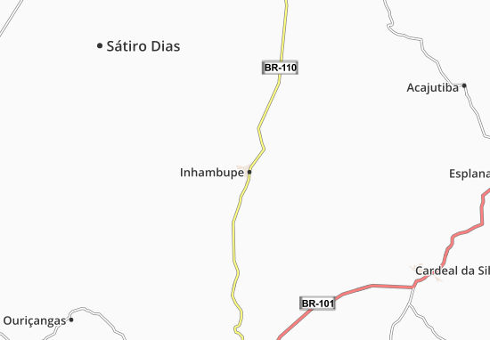 Inhambupe Map